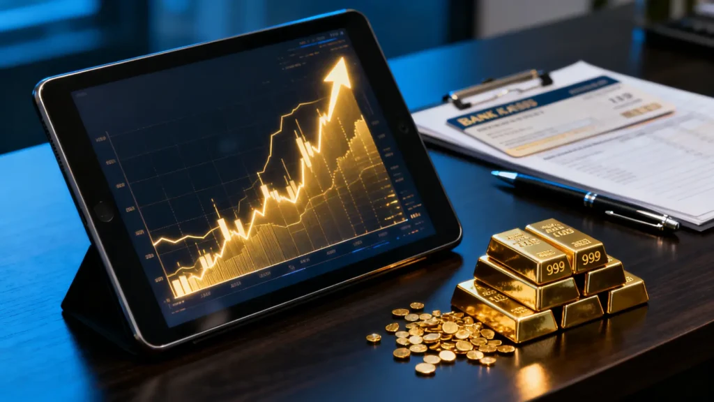 【黃金儲蓄戶口比較2026】滙豐/中銀/恒生邊間好?全面解析月供黃金、紙黃金開戶教學與收費